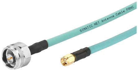 Siemens Male N Type to SMA, 1m, IWLAN Coaxial, Terminated50 Ω [6XV18755LH10]; 250-7577