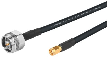 Siemens Male N Type to RP-SMA, 3m, IWLAN Coaxial, Terminated50 Ω [6XV18755TH30]; 250-7585