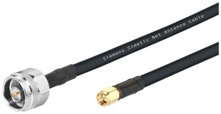 Siemens Male N Type to SMA, 2m, IWLAN Coaxial, Terminated50 Ω [6XV18755UH20]; 250-7588