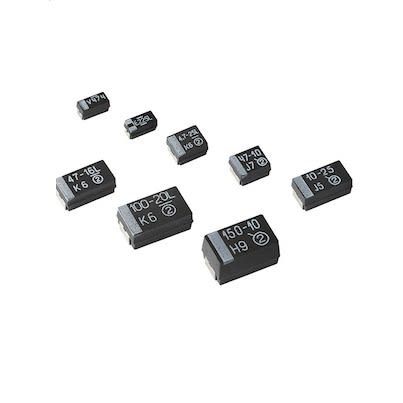Vishay 47μF Tantalum Capacitor 20V dc [593D476X9020E2TE3]; 250-7734