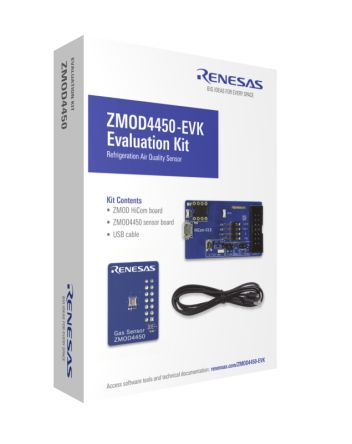 Renesas Electronics ZMOD4450 Evaluation Kit Gas Sensor Evaluation Kit ZMOD4450 Gas Sensor Module [ZMOD4450-EVK-HC]; 250-9194