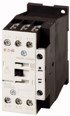 Eaton DILL Contactor, 230 V ac, 240 V ac Coil, 3-Pole [104408 DILL20(230V50HZ,240V60HZ)]; 250-9378