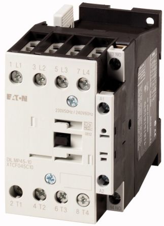 Eaton DILM Contactor, 230 V Coil, 4-Pole, 14 kW, 1N/O [109826 DILMP45-10(230V50HZ,240V60HZ)]; 250-9541