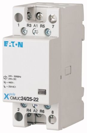 Eaton DILM Installation Contactor, 24 V ac/dc Coil, 4N/C [137404 CMUC24/25-04]; 250-9722
