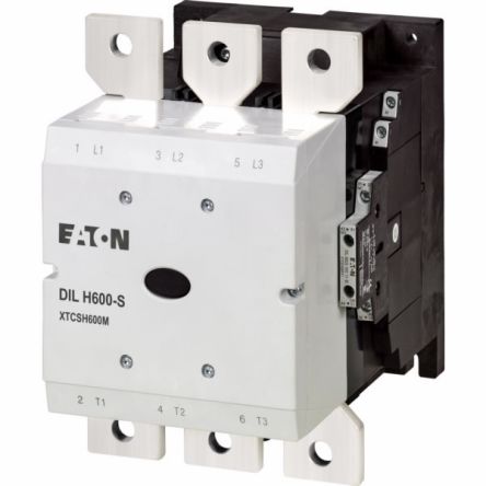 Eaton Contactor, 110 V ac, 120 V ac Coil, 850 A [197908 DILH600-S/22(110-120V50/60HZ)]; 250-9832