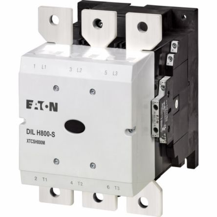 Eaton Contactor, 230 V ac, 240 V ac Coil, 1.05 kA [197916 DILH800-S/22(220-240V50/60HZ)]; 250-9839