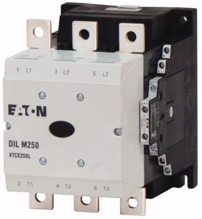 Eaton DILM Contactor, 220 V ac, 230 V dc Coil, 3-Pole, 90 kW [208199 DILM250/22(RDC48)]; 250-9844
