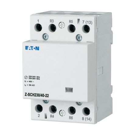Eaton Z-SCH Installation Contactor, 230 V ac Coil, 2N/O+2N/C [248853 Z-SCH230/40-22]; 251-0001