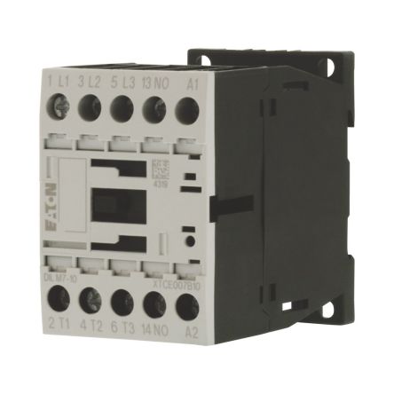 Eaton DILM Contactor, 42/48 V ac Coil, 3-Pole, 3 kW, 1N/O [276546 DILM7-10(42V50HZ,48V60HZ)]; 251-0138