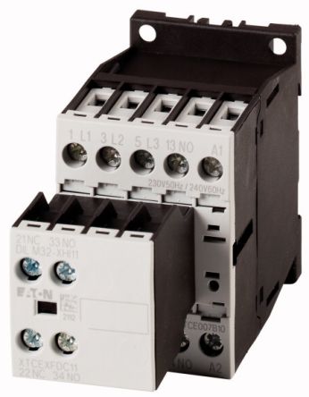 Eaton DILM Contactor, 230 V Coil, 3-Pole, 3.5 kW, 1NC [276620 DILM7-21(230V50HZ,240V60HZ)]; 251-0191