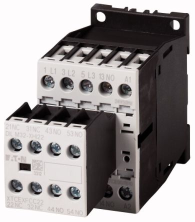 Eaton DILM Contactor, 24 V Coil, 3-Pole, 3.5 kW [276670 DILM7-32(24VDC)]; 251-0195