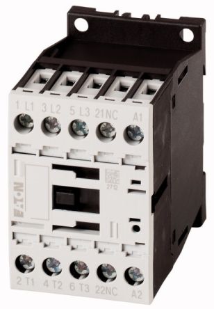 Eaton DILM Contactor, 220 V Coil, 3-Pole, 4.5 kW, 1NC [276744 DILM9-01(220VDC)]; 251-0245