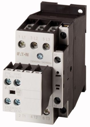 Eaton DILM Contactor, 24 V Coil, 3-Pole, 14 kW, 1NC [277210 DILM25-21(RDC24)]; 251-0428