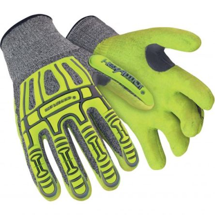 Hexarmor Yellow Glass Fibre, HPPE Impact Protection Work Gloves, Size 11, Nitrile Coating [6064811]; 251-1021