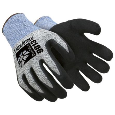 Hexarmor Black Glass Fibre, HPPE Cut Resistant Cut Resistant Gloves, Size 8, Nitrile Coating [6098408]; 251-1066