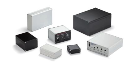 Takachi Electric Industrial Extruded Aluminium Enclosure, 25.6 x 60.6 x 50mm [EX6-3-8BB]; 251-1328