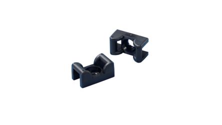 HellermannTyton Black Cable Tie Mount 9.6 mm x 15.1mm, 5mm Max. Cable Tie Width [KR5G5-W(151-00547)]; 251-1873