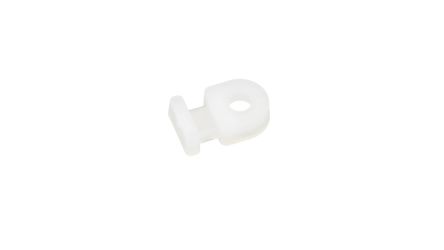 HellermannTyton Natural Cable Tie Mount 8 mm x 12mm, 2.7mm Max. Cable Tie Width [MB1(151-00558)]; 251-1886