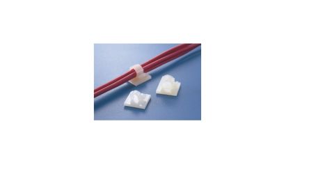 HellermannTyton Self Adhesive Natural Cable Tie Mount 27.8 mm x 27.8mm, 17mm Max. Cable Tie Width [RA18(151-13119)]; 251-1930