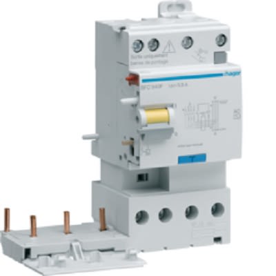 Hager BFC RCCB, 40A, 3 Pole, 300mA, Type AC, 230V [BFC940F]; 251-2023