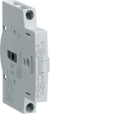 Hager Auxiliary Contact, 1 Contact, 1NO+1NC, Side Mount, HZC HZC3 [HZC311]; 251-2055