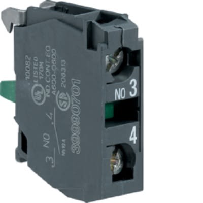 Hager Auxiliary Contact, 1 Contact, 1NO, Front Mount, HZF HZF3 [HZF301]; 251-2056