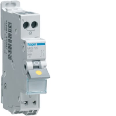 Hager Electronic Circuit Breaker 20A MFS, 1 channels [MFS720]; 251-2069