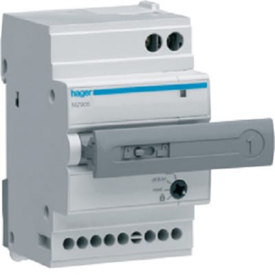 Hager Auxiliary Contact, 2 Contact, 2NO, DIN, MZ9 [MZ905]; 251-2076