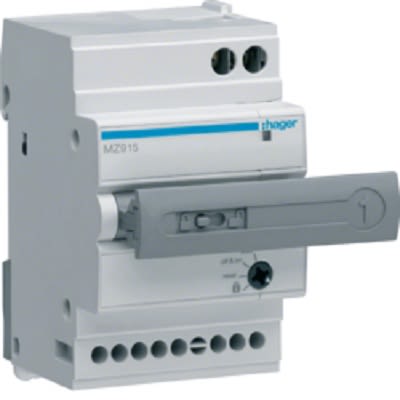 Hager Auxiliary Contact, 2 Contact, 2NO, DIN, MZ9 [MZ915]; 251-2077
