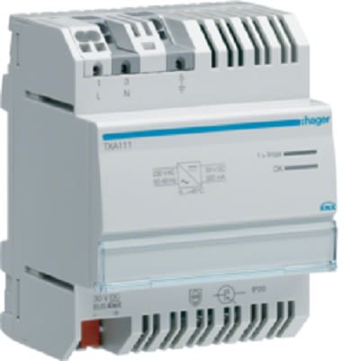 Hager Power Supply, for use with KNX, TXA Series [TXA111]; 251-2096