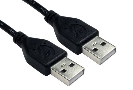 RS PRO USB 2.0, Male USB A to Male USB A, 1m [0]; 251-3218