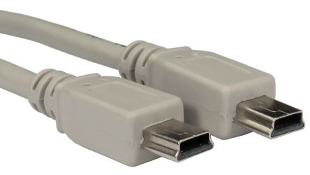 RS PRO USB 2.0, Male Mini USB A to Male Mini USB A, 1m [0]; 251-3251