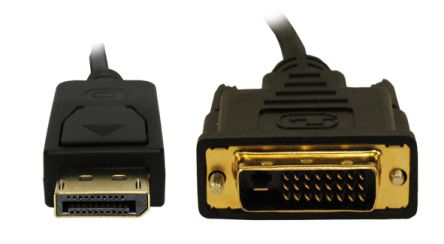 RS PRO Male DisplayPort to Male DVI-D Dual Link  Cable, 4K, 2m [0]; 251-3280