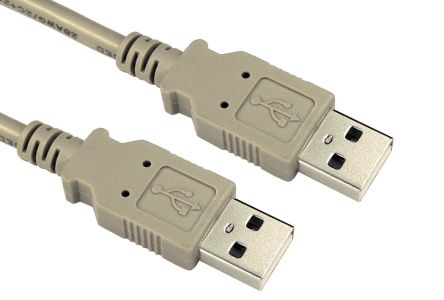 RS PRO USB 2.0, Male USB A to Male USB A, 2m [0]; 251-3286