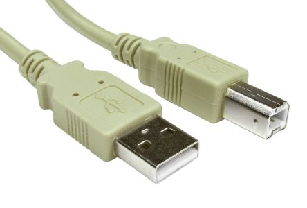 RS PRO USB 2.0, Male USB A to Male USB B, 3m [0]; 251-3291