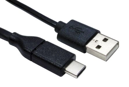 RS PRO USB 2.0, Male USB C to Male USB A, 2m [0]; 251-3298