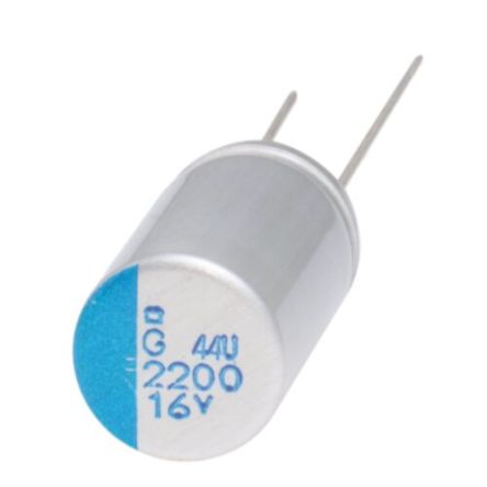 CHEMI-CON 1.2mF Through Hole Polymer Capacitor, 16V [APSG160ELL122MH20S]; 251-4822