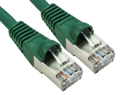 RS PRO, 1.5m Cat6a, Green RJ45 to Male RJ45 Male, S/FTP Shielded, Terminated LSZH Sheath [0]; 251-5169