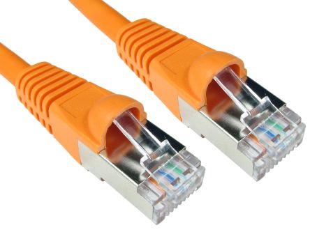 RS PRO, 3m Cat6a, Orange RJ45 to Male RJ45 Male, S/FTP Shielded, Terminated LSZH Sheath [0]; 251-5198