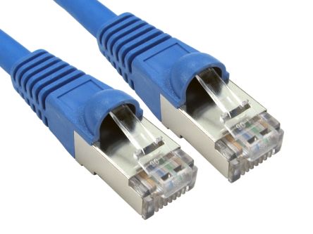RS PRO, 5m Cat6a, Blue RJ45 to Male RJ45 Male, S/FTP Shielded, Terminated LSZH Sheath [0]; 251-5210
