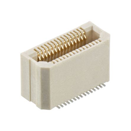 HARWIN M58 Series Vertical Surface PCB Header, 30 Contact(s), 0.5 mm Pitch, 15 Row(s), Unshrouded [M58-2500342R]; 251-7024