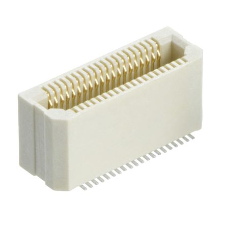 HARWIN M58 Series Vertical Surface PCB Header, 40 Contact(s), 0.5 mm Pitch, 20 Row(s), Unshrouded [M58-2500442R]; 251-7026