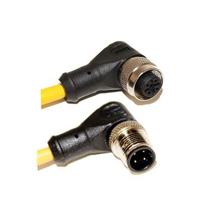 Mueller Electric Right Angle Male M12 to Right Angle Female M12 Sensor Actuator Cable, 10m [C4BD05M010]; 251-7237