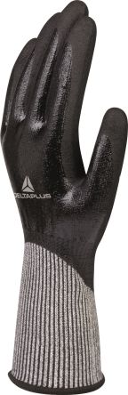 Delta Plus Black Nitrile Cut Resistant General Handling Gloves, Size 9, Nitrile Coating [VECUTD04NO09]; 251-7502