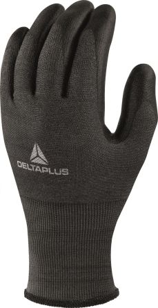 Delta Plus Black Carbon Fibre General Purpose General Handling Gloves, Size 6, Polyurethane Coating [VECUTD05NO06]; 251-7505