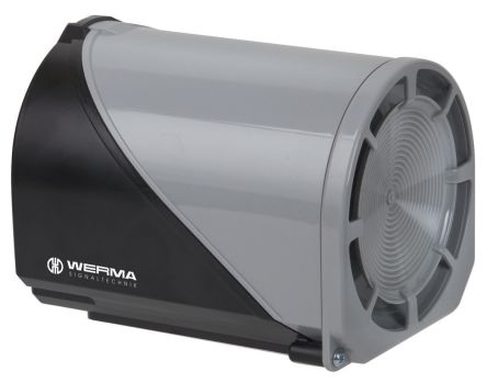 Werma 144 Series Electronic Sounder, 115 V, 105dB at 1 m, IP65, AC, 32-Tone [144.000.67]; 251-7984