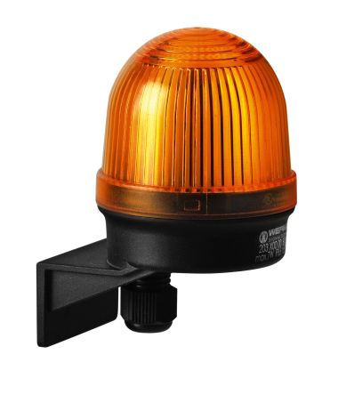 Werma 203 Series Yellow Continuous lighting Beacon, 12 → 230 V, Wall Mount, Filament Bulb, IP65 [203.300.00]; 251-8017