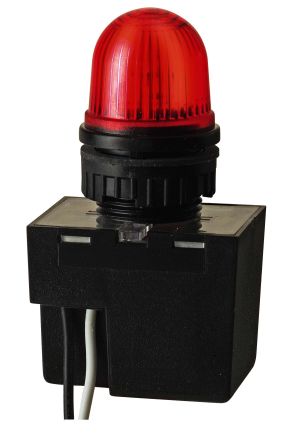 Werma 232 Series Red Flashing Beacon, 24 V, Built-in Mounting, Xenon Bulb [232.100.55]; 251-8205