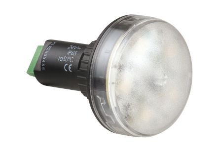 Werma 239 Series Blue, Green, Red, White, Yellow Continuous lighting Beacon, 24 V, Built-in Mounting, LED Bulb, IP65 [239.480.55]; 251-8209