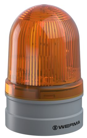 Werma 261 Series Yellow Rotating Light Module, 12 → 24 V, Multiple, LED Bulb, IP66 [261.340.70]; 251-8229